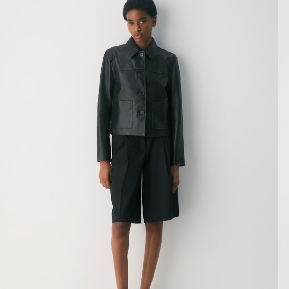 Aritzia Tori leather jacket black small